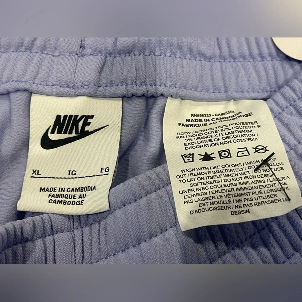 NIKE DRI-FIT SWEAT PANTS purple track pants Girls Size X-Large NEW